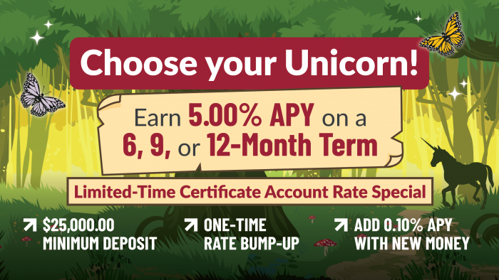 Certificate Account Rate Special