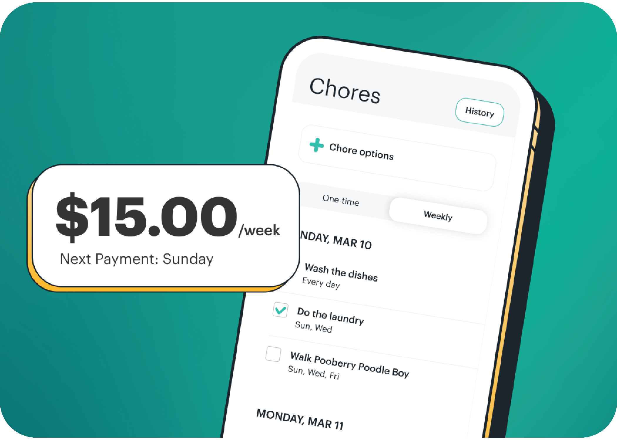 Greenlight App - Chores