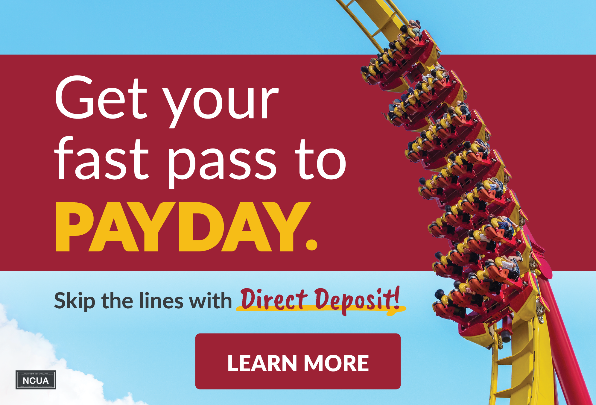 Get your fast pass to payday.