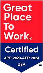 Great Place to Work. Certified April 2022 to April 2023. USA.