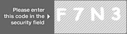 captcha code for visual authentication  letter F number 7 letter N number 3