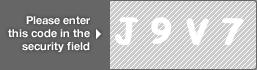 captcha code for visual authentication  letter J number 9 letter V number 7