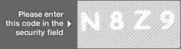 captcha code for visual authentication  letter N number 8 letter Z number 9