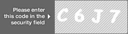 captcha code for visual authentication  letter C number 6 letter J number 7