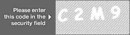 captcha code for visual authentication  letter C number 2 letter M number 9