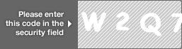captcha code for visual authentication  letter W number 2 letter Q number 7