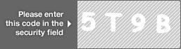 captcha code for visual authentication  number 5 letter T number 9 letter B