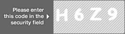 captcha code for visual authentication  letter H number 6 letter Z number 9