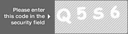 captcha code for visual authentication  letter Q number 5 letter S number 6