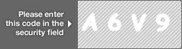 captcha code for visual authentication  letter A number 6 letter V number 9