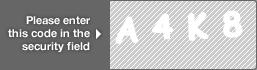 captcha code for visual authentication  letter A number 4 letter K number 8
