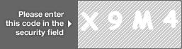 captcha code for visual authentication  letter X number 9 letter M number 4