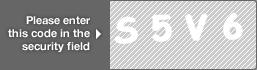 captcha code for visual authentication  letter S number 5 letter V number 6
