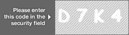 captcha code for visual authentication  letter D number 7 letter K number 4