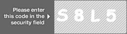 captcha code for visual authentication  letter S number 8 letter L number 5