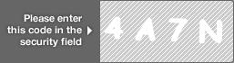 captcha code for visual authentication  number 4 letter A number 7 letter N