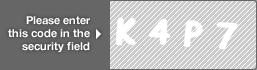 captcha code for visual authentication  letter K number 4 letter P number 7