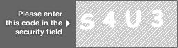 captcha code for visual authentication  letter S number 4 letter U number 3