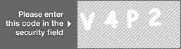 captcha code for visual authentication  letter V number 4 letter P number 2